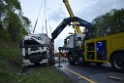 VU Gefahrgut LKW umgestuerzt A 4 Rich Koeln Hoehe AS Gummersbach P526